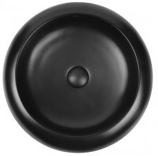 Раковина з донним клапаном Qtap Robin MATT BLACK 47 см (QT13113062MB)