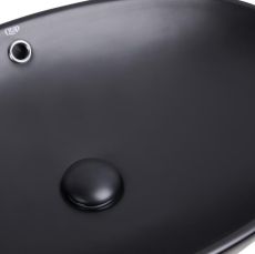 Раковина з донним клапаном Qtap Dove 63 см чорна матова (QT063077MBMB) — фото 4