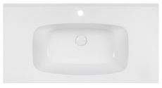 Раковина з донним клапаном Qtap Albatross 5H 101 см (QT01115100HW)