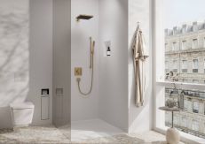 Ручной душ Hansgrohe Pulsify E 100 EcoSmart+ шлифованная бронза (24321140) — фото 4