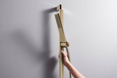 Ручной душ Hansgrohe Pulsify E 100 EcoSmart+ шлифованная бронза (24321140) — фото 5