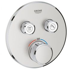 Термостат для душу прихованого монтажу Grohe SmartControl 2SC суперсталь (29119DC0)