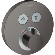 Термостат прихованого монтажу Hansgrohe ShowerSelect S шліфований чорний хром (15743340)