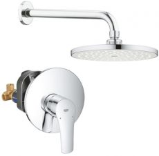 Змішувач для душу прихованого монтажу з верхнім душем Grohe Eurosmart (UA33556003)