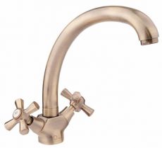 Смеситель для кухни Qtap Liberty бронза (QTLIBANT273F)