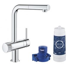 Змішувач для кухні з фільтром Grohe Blue Pure Minta bundle (31721KE)