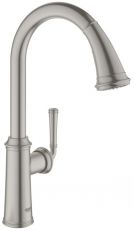 Змішувач для кухні з висувною лійкою Grohe GLOUCESTER суперсталь (30422DC0)