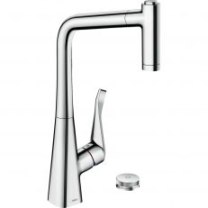 Смеситель для кухни с выдвижным изливом Hansgrohe Metris Select M71 sBox (73806000)