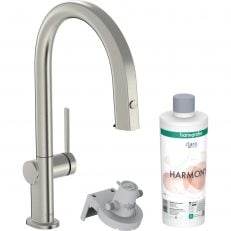 Смеситель для кухни с фильтром Hansgrohe Aqittura M91 FilterSystem sBox сталь (76800800)