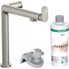 Смеситель для кухни с фильтром Hansgrohe Aqittura M91 FilterSystem сталь (76802800)