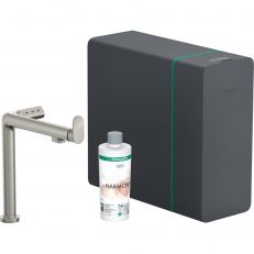 Смеситель для кухни с фильтром Hansgrohe Aqittura M91 SodaSystem 240 нержавеющая сталь (76837800)