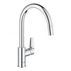 Смеситель для кухни с выдвижным изливом Grohe BauEdge (30536000)