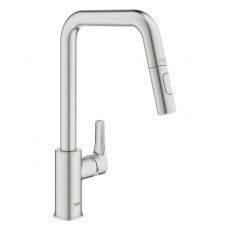 Змішувач для кухні з витяжним виливом Grohe Eurosmart суперсталь (30619DC0)