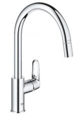 Змішувач для кухні з висувним виливом Grohe QuickFix START FLOW (30569000)