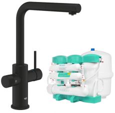 Комплект змішувача для кухні Grohe Blue Pure Minta з фільтром зворотного осмосу Ecosoft P’URE AquaCalcium Mint (MO67530590KF)