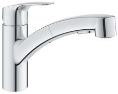 Змішувач для кухні з висувним виливом Grohe Via (30406000)