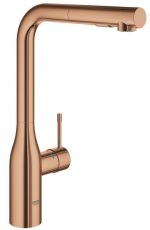 Змішувач для кухні з висувним виливом Grohe Essence теплий захід сонця (30270DA0)