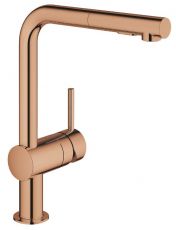 Змішувач для кухні з висувним виливом Grohe Minta теплий захід сонця (30274DA0)