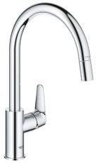 Змішувач для кухні з висувним виливом Grohe QuickFix Start Curve (30562000)