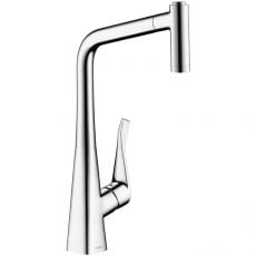 Смеситель для кухни с выдвижным душем Hansgrohe Metris (14820000)