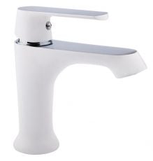 Смеситель для раковины Qtap Fresh WCR 001F белый-хром (QTFREWCR001F)