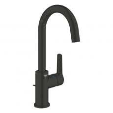 Смеситель для раковины L-размера Grohe QuickFix Start Black чёрный матовый (242032432)
