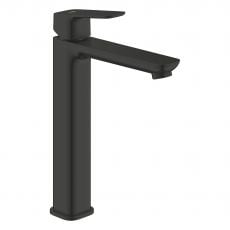 Смеситель для раковин-чаш XL-размера Grohe Cubeo чёрный матовый (1017292430)