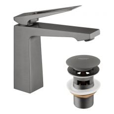 Смеситель для раковины Kroner KRP Ersel - GRP0110BV графит (CV035472)