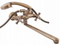 Змішувач для ванни Qtap Liberty ANT 140 бронза (QTLIBANT140)