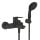 Смеситель для ванны с душевым набором Grohe QuickFix Start Black чорний матовий (UA30330701)