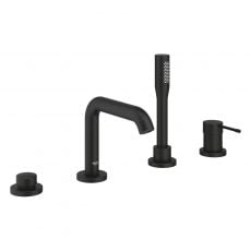 Смеситель на борт ванны Grohe Essence New фантомный чёрный (25251KF1)