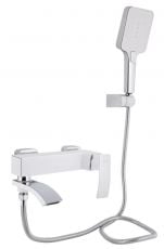 Змішувач для ванни Qtap Swan Cascada хром-білий (QTSWA260CRW45569)