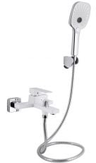 Змішувач для ванни Qtap Gemini хром-білий (QTGEM259CRW45683)