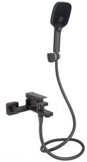 Змішувач для ванни Qtap Gemini Gunmetal Black PVD (QTGEM259GMB45684)