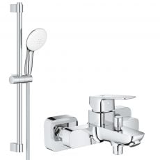 Смеситель для ванны Grohe Cubeo с душевым гарнитуром Grohe Tempesta (BF101813TR)