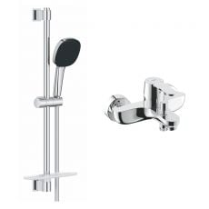 Змішувач для ванни Grohe QuickFix Get із душовим гарнітуром Vitalio Comfort 110 (3288726929)