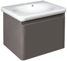 Тумба підвісна з раковиною Devit Fly 60 см сіра (0020120G)