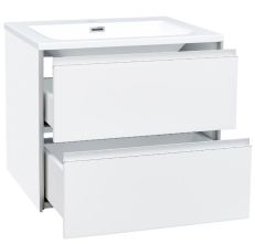 Тумба підвісна з раковиною Devit CITY 60 см біла (0020160W) — фото 3