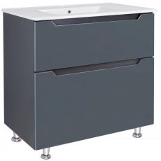 Тумба підлогова з раковиною Qtap Scorpio GRAPHITE 80 см графіт (QT1471TNB8023080CG)