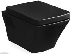 Унітаз підвісний Volle Teo black з кришкою Soft-Close чорний (13-88-422black)