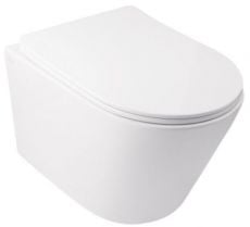 Унітаз підвісний з сидінням Slim Soft-close Qtap Swan (QT16335178W)