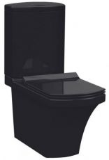 Унитаз-компакт Idevit Vega с крышкой Soft-Close черный (SETK2804-0306-071-1-0000)