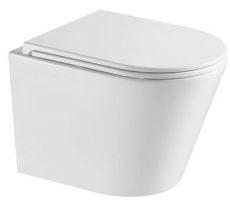 Унітаз підвісний з сидінням і кришкою Mixxus Premium Bevel-0301-T3 Tornado 3.0 (MP6472)