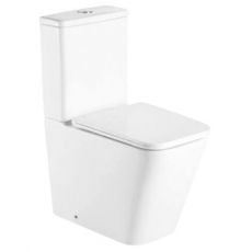 Унітаз-компакт з кришкою Mixxus Premium Quadro-0401-R Rimless (MP6458)