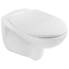 Унітаз підвісний з сидінням і кришкою Kroner Oker WHI533536 Rimless (CV033120)