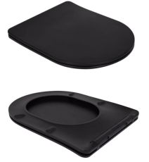 Унітаз-компакт Qtap Scorpio Rimless Ultra Quiet з сидінням Soft-close чорний матовий (QT14226088AMB) — фото 7