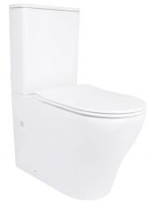 Унітаз-компакт Qtap Virgo Rimless Ultra Quiet з сидінням Soft-close (QT18226092AW)