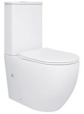 Унітаз-компакт Qtap Robin Rimless Ultra Quiet з сидінням Soft-close (QT13222128AUQ1W)