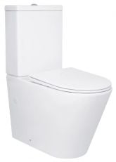 Унітаз-компакт Qtap Swan Rimless Ultra Quiet з сидінням Soft-close (QT16222182TW)