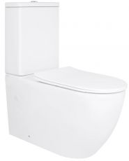 Унітаз-компакт Qtap Grand Rimless Ultra Quiet з сидінням Soft-close (QT26228301W)